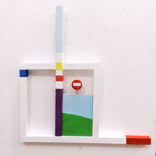 Serie: Paesaggio metropolitano d'oggi van Pierluigi Cocchi, Schilderij te koop op Singulart