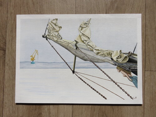 Les voiles du Thalasssa di Lucile Héritier, Pittura in vendita su Singulart