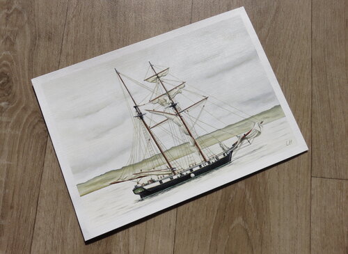 La Recouvrance dans la rade de Brest di Lucile Héritier, Pittura in vendita su Singulart