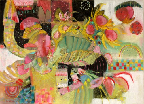 Happy Places by Nikky Wirth, Painting for Sale on Singulart