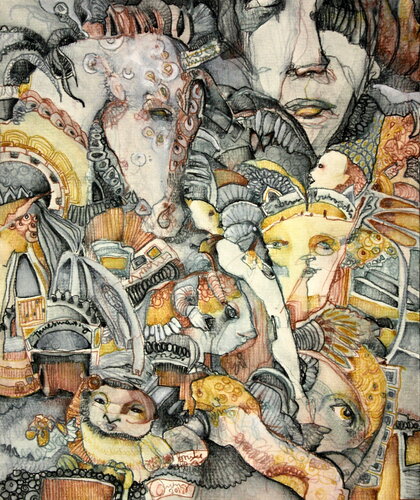 Behold the unicorn by Nikky Wirth, Work on Paper for Sale on Singulart