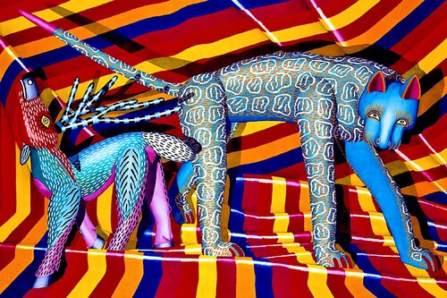 Oaxacan Sunset par Jerry Bowman, Peinture en vente sur Singulart