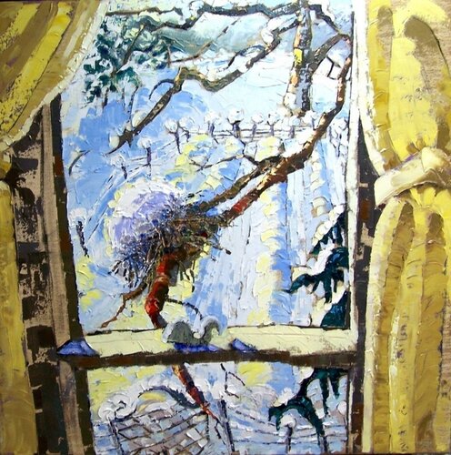 Winter Window von Alix Hallman Travis, Malerei kaufen auf Singulart