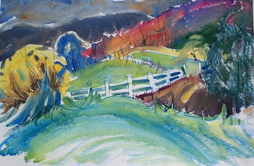 Another October Day in the Catskill Mountains von Alix Hallman Travis, Malerei kaufen auf Singulart