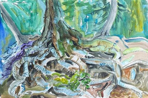 Tree Roots von Alix Hallman Travis, Malerei kaufen auf Singulart