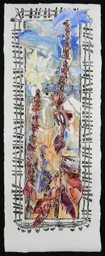 Railroad Garden von Alix Hallman Travis, Werk auf Papier kaufen auf Singulart