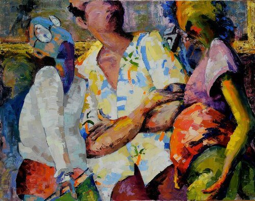 Viewing Delacroix by Alix Hallman Travis, Painting for Sale on Singulart