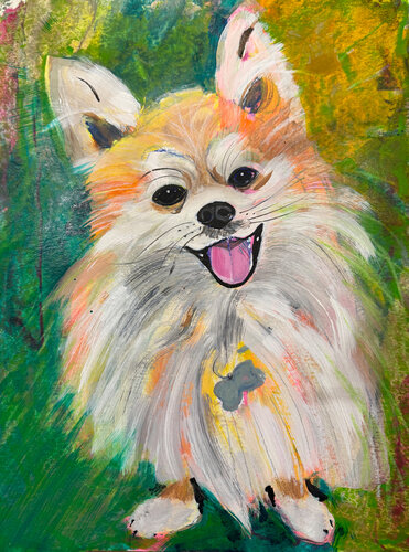 Dog N⁰ 4 von Katrin Dillmann, Malerei kaufen auf Singulart