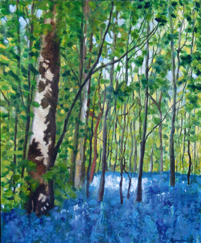 Bluebells III di charlie burman, Pittura in vendita su Singulart