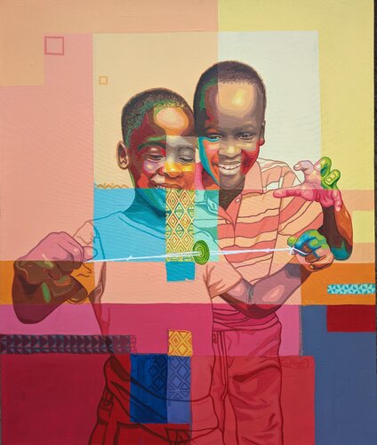 MASSA VROUM VROUM ! di William Tagne njepe, Pittura in vendita su Singulart