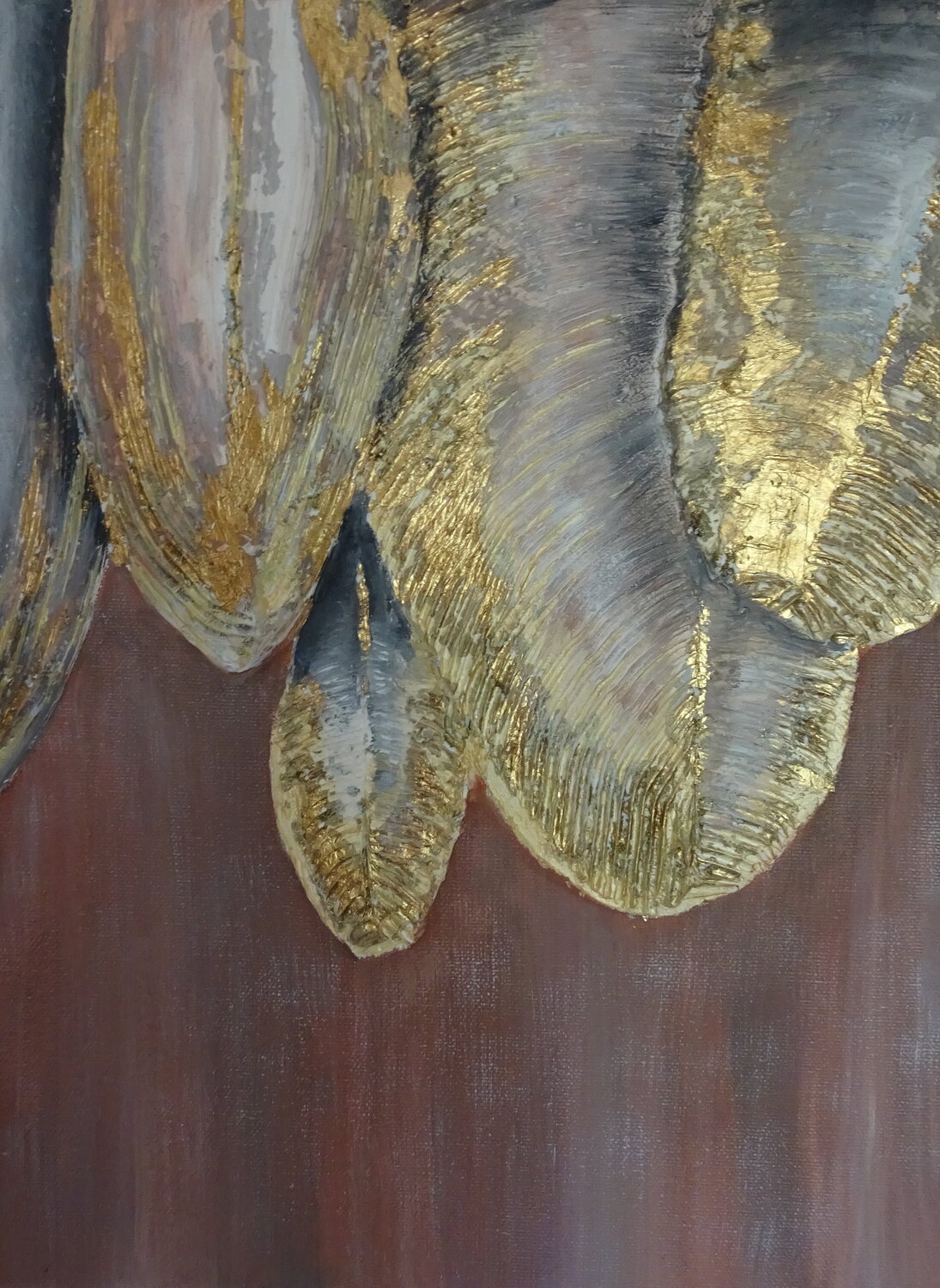 Dance of the golden feather Olga Milova Originalgemälde zu verkaufen