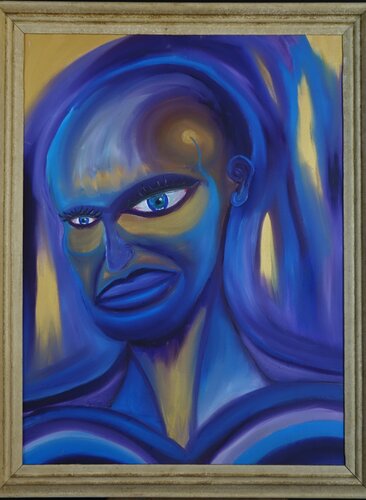 Blue Man de Tilo Tscheulin, Pintura a la venta en Singulart