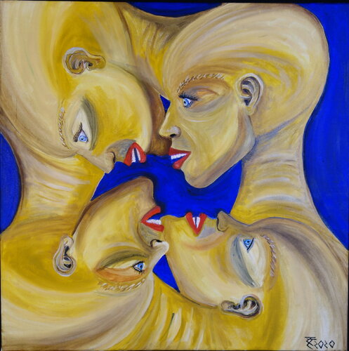 Four unfolded van Tilo Tscheulin, Schilderij te koop op Singulart