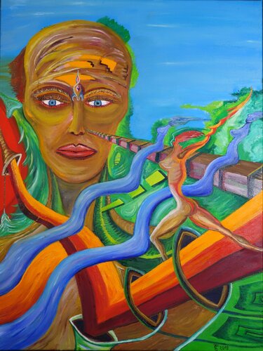 Present Awareness van Tilo Tscheulin, Schilderij te koop op Singulart