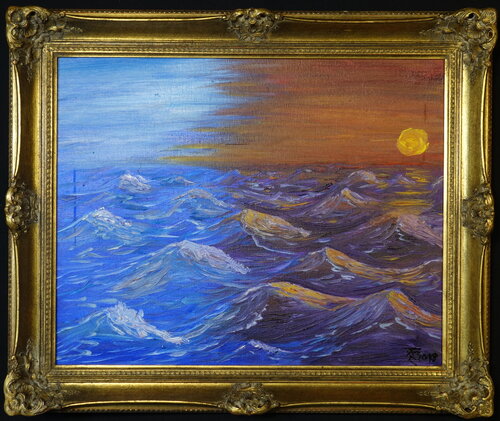 Rendez -vous avec la Mer van Tilo Tscheulin, Schilderij te koop op Singulart