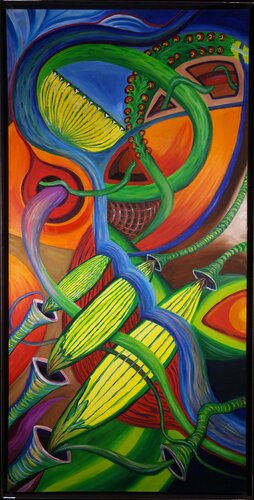 Organisch expressive Trilogie Teil(2) Evolution van Tilo Tscheulin, Schilderij te koop op Singulart