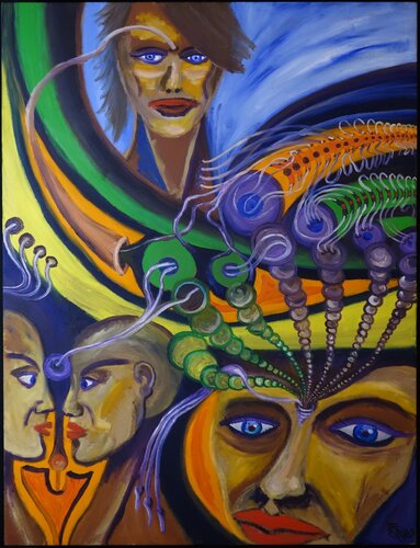 The Thinking Game de Tilo Tscheulin, Pintura a la venta en Singulart