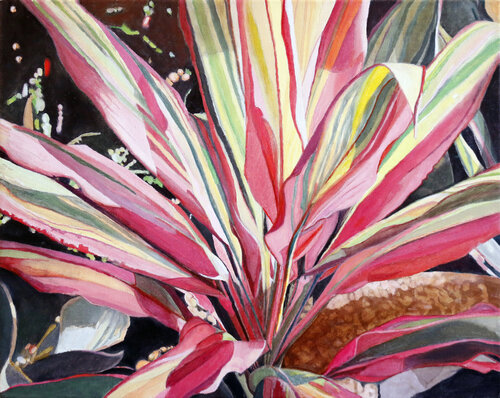 Cordyline Fruticosa di Moorland Productions (Kenneth Hay / Seetha A), Pittura in vendita su Singulart