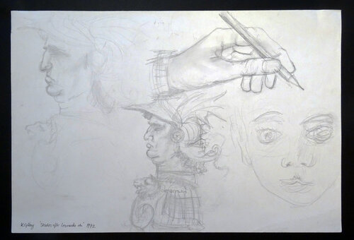 Study after Leonardo and other sketches de Moorland Productions (Kenneth Hay / Seetha A), Dibujo a la venta en Singulart