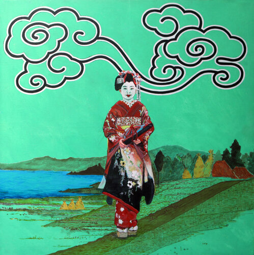 Geisha No 1 in Three Modes de Moorland Productions (Kenneth Hay / Seetha A), Pintura a la venta en Singulart