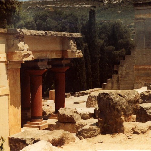 Knossos, Crete. van Moorland Productions (Kenneth Hay / Seetha A), Afdruk te koop op Singulart