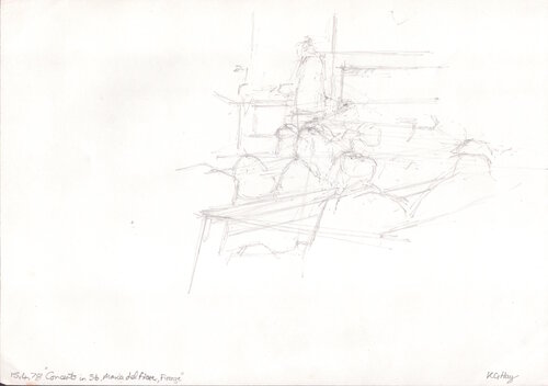 Concert in Sta Maria Novella, Florence van Moorland Productions (Kenneth Hay / Seetha A), Tekening te koop op Singulart