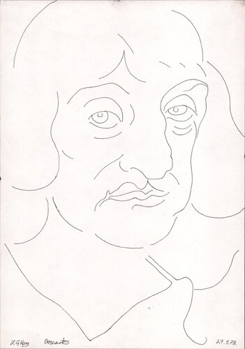 Descartes by Moorland Productions (Kenneth Hay / Seetha A), Drawing for Sale on Singulart