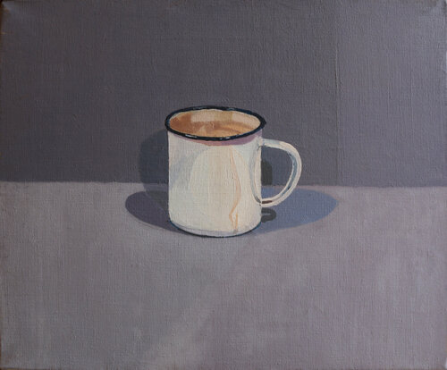 Tin Mug von Moorland Productions (Kenneth Hay / Seetha A), Malerei kaufen auf Singulart