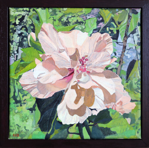 Tahitian Hibiscus by Moorland Productions (Kenneth Hay / Seetha A), 회화 for Sale on Singulart