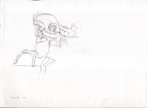 Study after Géricault by Moorland Productions (Kenneth Hay / Seetha A), Drawing for Sale on Singulart