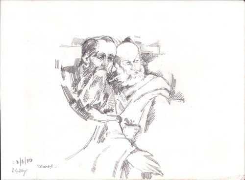 Study after Veronese di Moorland Productions (Kenneth Hay / Seetha A), Disegno in vendita su Singulart