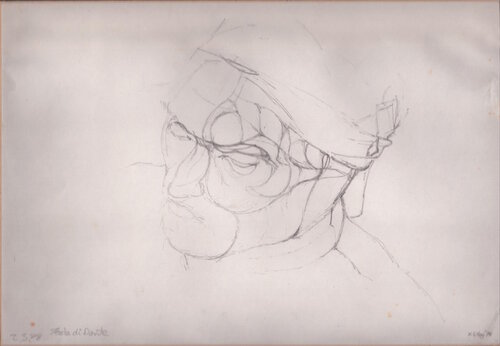 Testa di Dante / Dante's Head de Moorland Productions (Kenneth Hay / Seetha A), Dibujo a la venta en Singulart