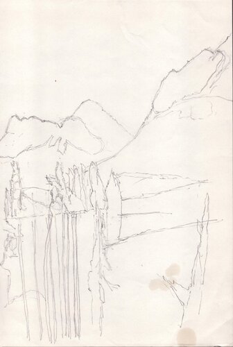 Rocky Mountains de Moorland Productions (Kenneth Hay / Seetha A), Dibujo a la venta en Singulart