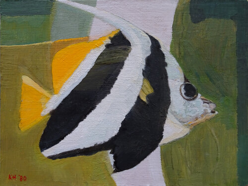 Angel Fish par Moorland Productions (Kenneth Hay / Seetha A), Peinture en vente sur Singulart