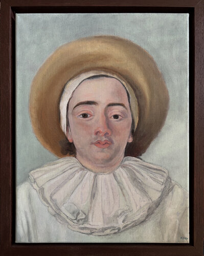 Study after Watteau's "Gilles" by Moorland Productions (Kenneth Hay / Seetha A), Painting for Sale on Singulart