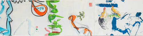 Henne und Kiefer — Zwischen Tag und Nacht par Christiane Hiltrop, Autres supports en vente sur Singulart