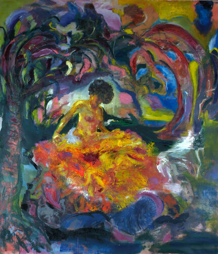 Chiara con il fuoco de Elidon Mucaj, Pintura a la venta en Singulart