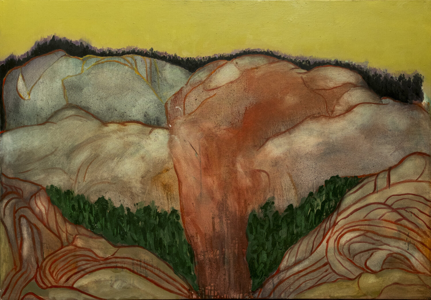 Senza Titolo - Paesaggio Elidon Mucaj Original painting for sale