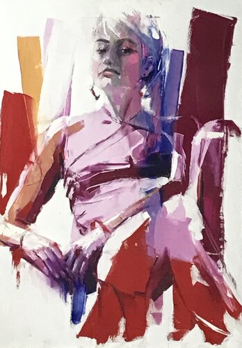 La plage by Elisabeth Besnier, Painting for Sale on Singulart