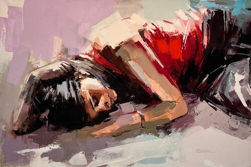 Moment d'oubli van Elisabeth Besnier, Schilderij te koop op Singulart