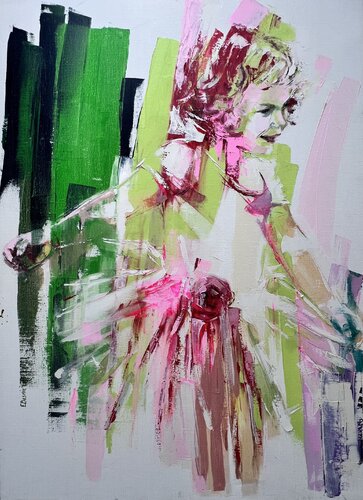 Fleur au jardin by Elisabeth Besnier, Painting for Sale on Singulart