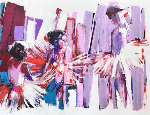 Petits rats d'opéra by Elisabeth Besnier, Painting for Sale on Singulart