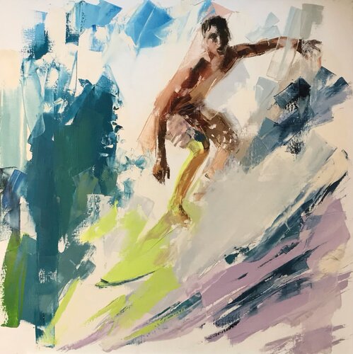 Surfeur di Elisabeth Besnier, Pittura in vendita su Singulart