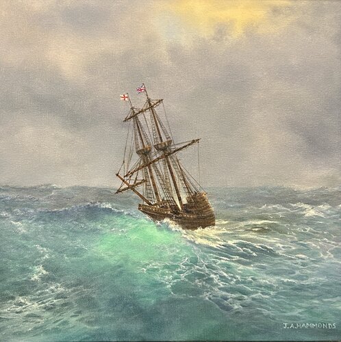The Mayflower Storm von Julie Hammonds, Malerei kaufen auf Singulart