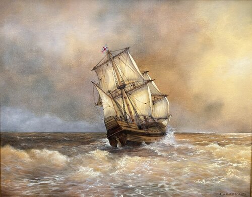 The Mayflower Gale von Julie Hammonds, Malerei kaufen auf Singulart