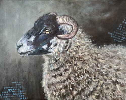 The Black-Faced Sheep von Rita Hsu, Malerei kaufen auf Singulart