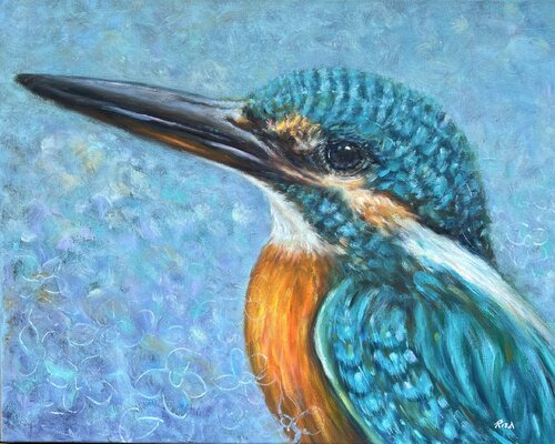 Kingfisher Delight by Rita Hsu, 絵画 for Sale on Singulart