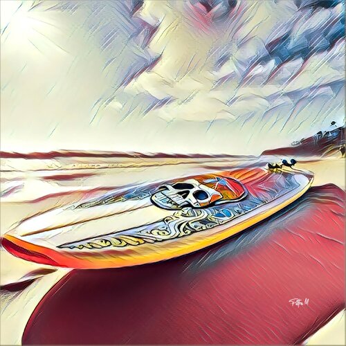 “Relique de vitesse sur plage rouge” von Piétra M (Martine Poli), Digital kaufen auf Singulart