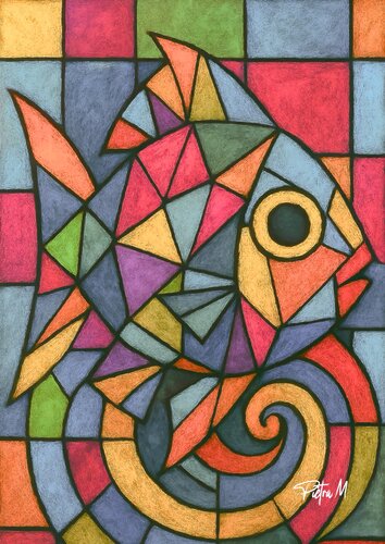 Le poisson a facettes von Piétra M (Martine Poli), Digital kaufen auf Singulart