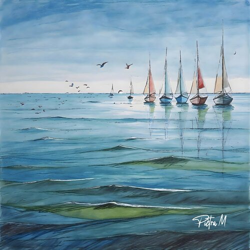 “Les Navigateurs du Silence” von Piétra M (Martine Poli), Digital kaufen auf Singulart